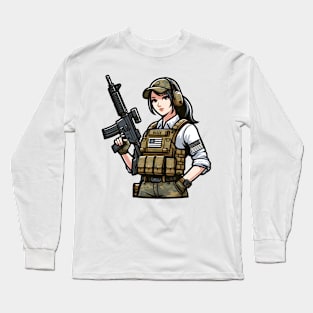 Tactical Girl Long Sleeve T-Shirt